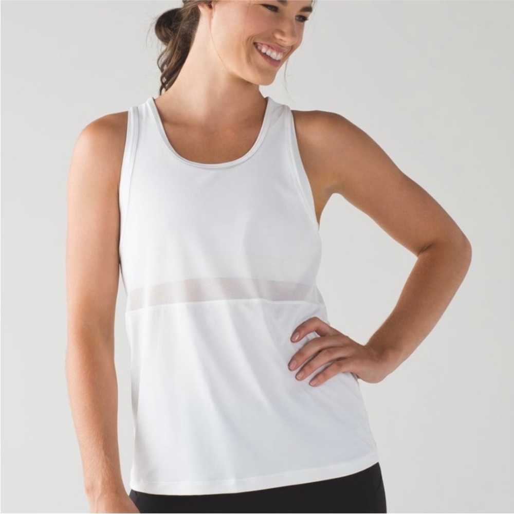 Lululemon Fast as Light 2-in-1 Tank White